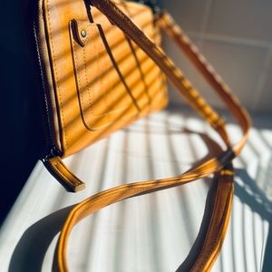 Mustard, Long Strap, Cross Body Wallet